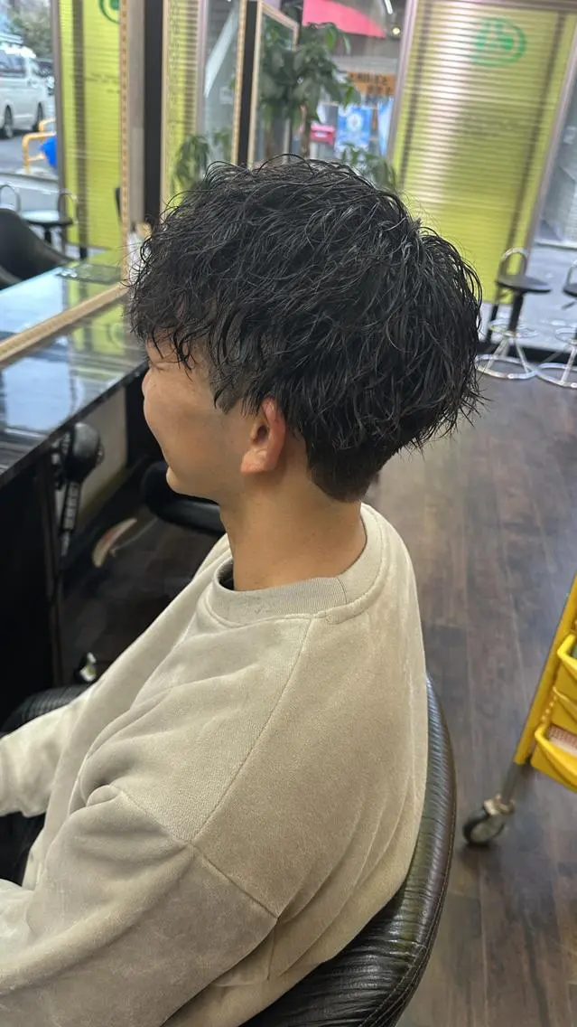 ミニモ限定価格！【メンズ限定】メンズカット＋ツイストスパイラルパーマ＋ヘアスタイリングの写真