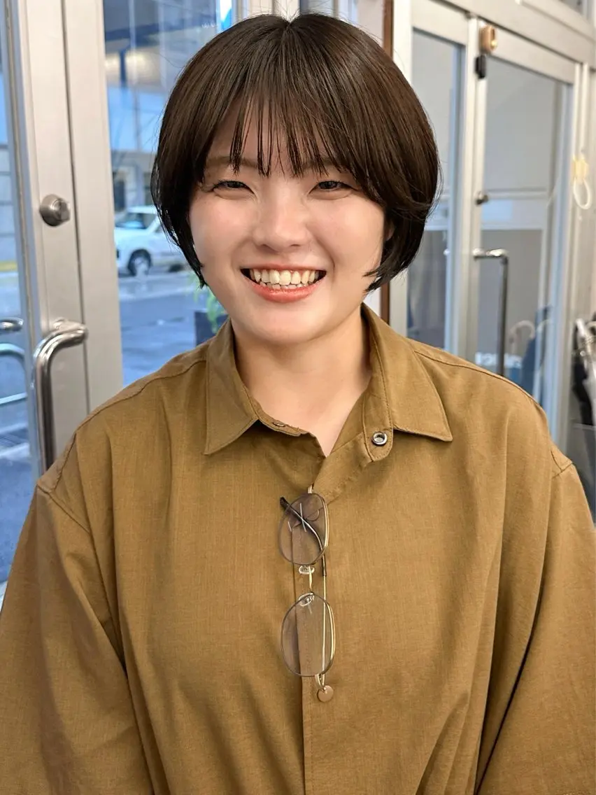 ショート カラー ヘアカラー トリートメント 🐏nao /レイヤーカット🐏のヘアスタイル