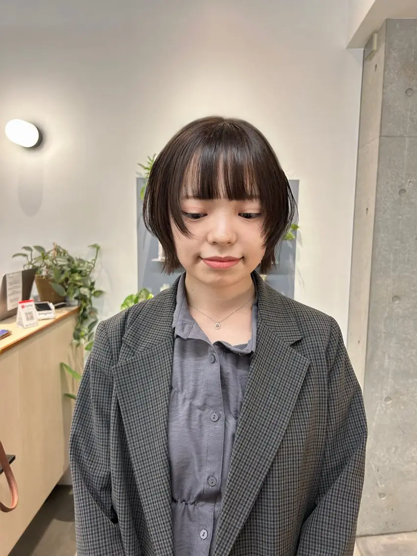 ショート カラー 髪質改善 トリートメント カット ヘアカラー トリートメント ラフで可愛いヘア 🐈⬛Rukaのヘアスタイル