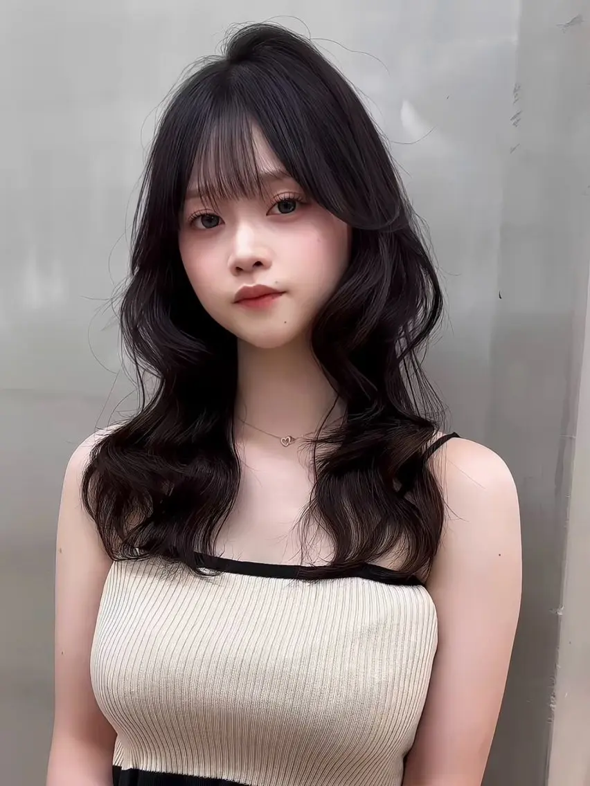 ミディアム カラー ミディアムレイヤー レイヤーカット 【博多髪質改善】 吉村 清志のヘアスタイル
