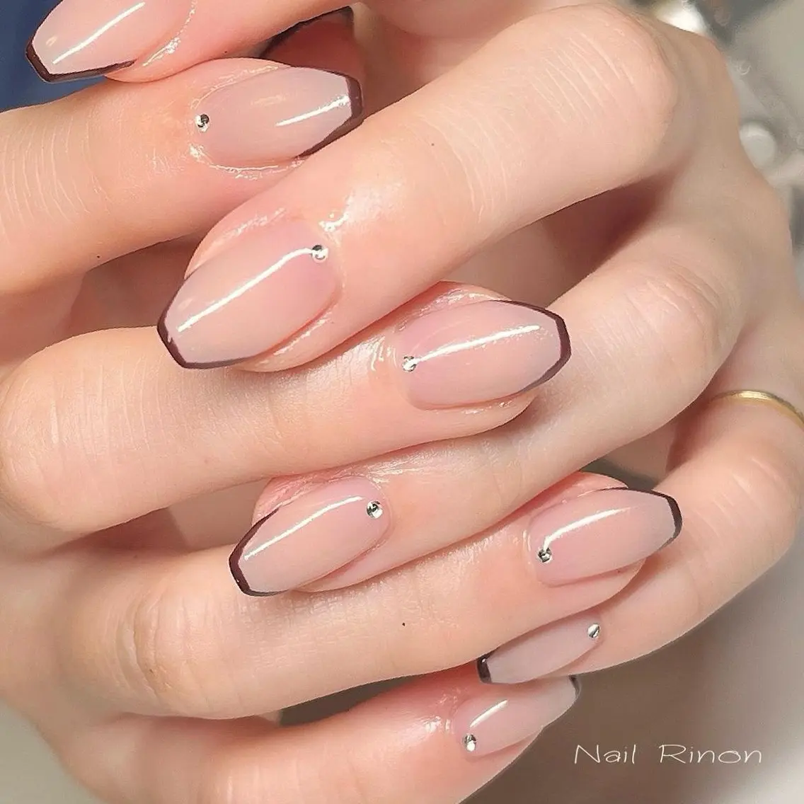 ネイル オフィスネイル ハンドネイル Nail Rinonのネイルデザイン