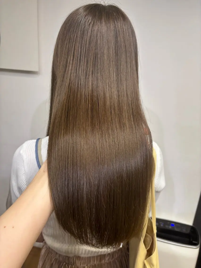 セミロング カラー ベージュカラー 透明感 カラー/ののは🎀のヘアスタイル