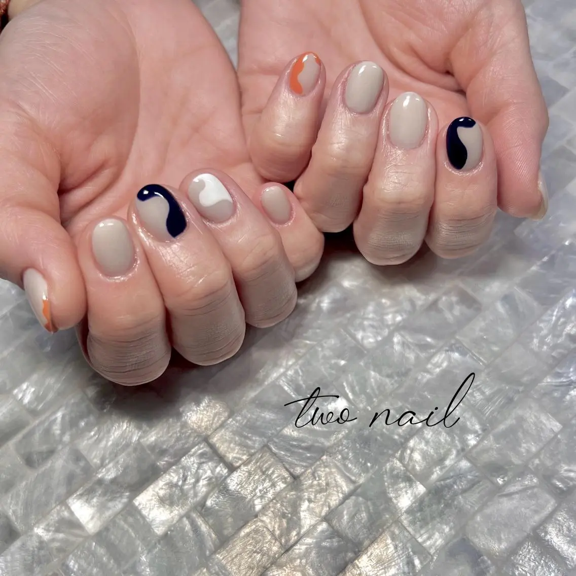 ネイル アートネイル フットネイル ハート ニュアンスネイル オフィスネイル two nailのネイルデザイン