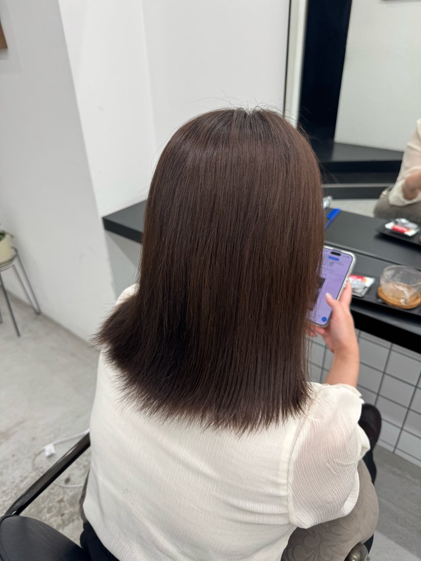 ミディアム カラー ヘアカラー 🩵しの🩵 JILLSTUDIOのヘアスタイル