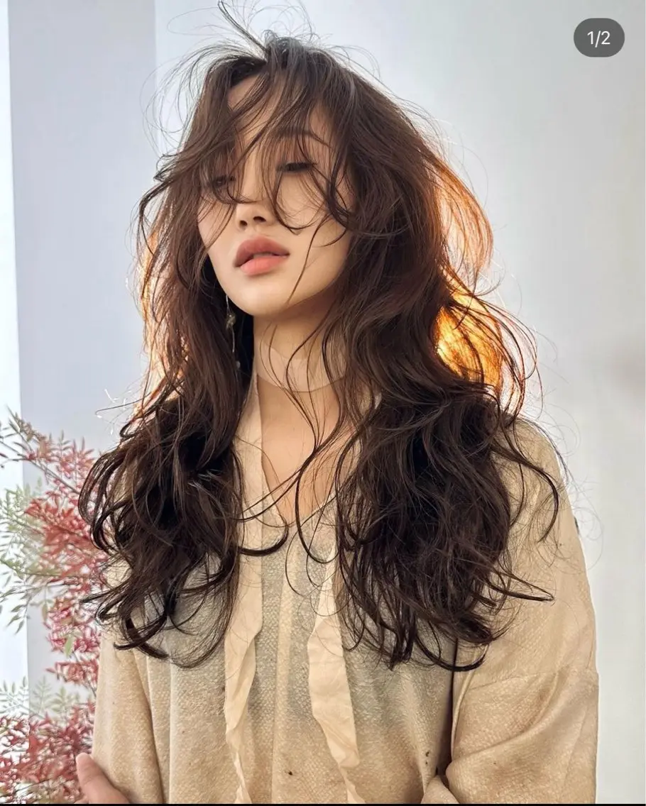 ロング パーマ デジタルパーマ コスメパーマ 佐藤　諒のヘアスタイル