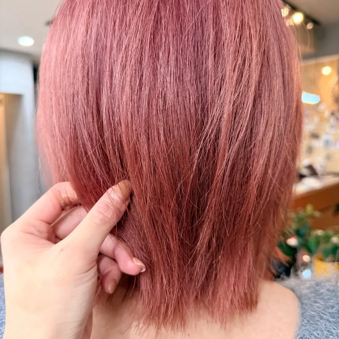 ショート カラー ピンクカラー カットモデル yumekaのヘアスタイル