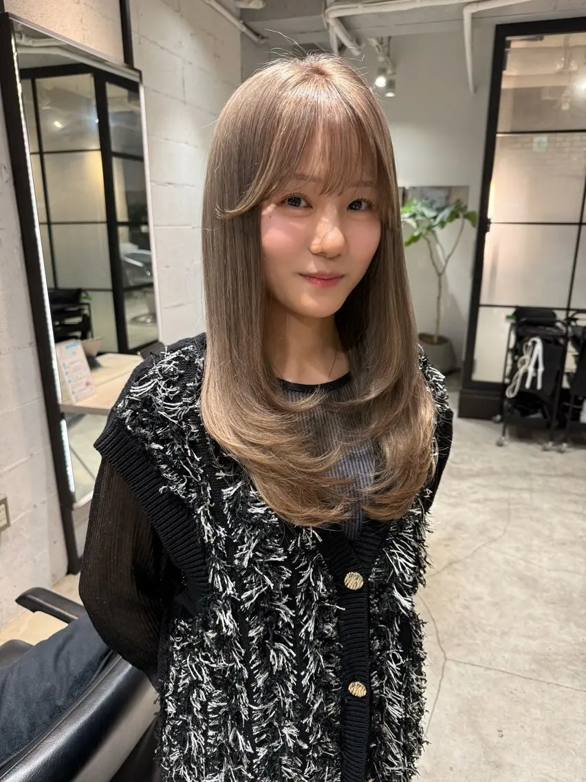 ロング カラー カット ヘアカラー トリートメント 髪質改善/縮毛矯正 レイヤー/松川匠のヘアスタイル