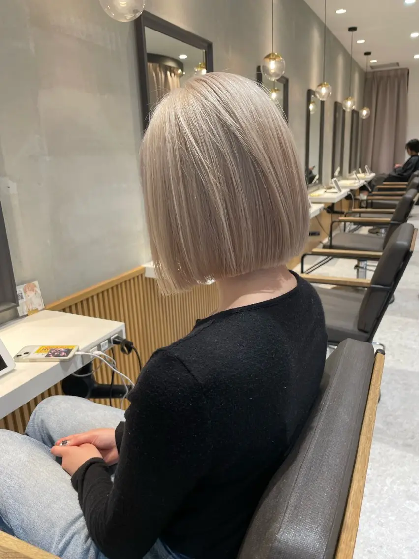 ミディアム カラー ヘアカラー トリートメント Aster 店長 れおんのヘアスタイル