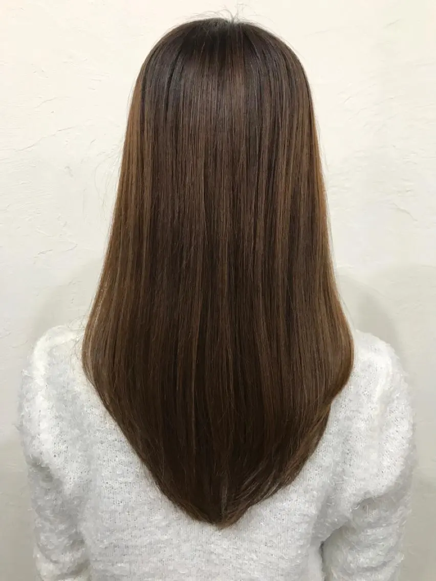 【ご新規様限定クーポン✨】 透明感カラー + 髪質改善トリートメントの写真
