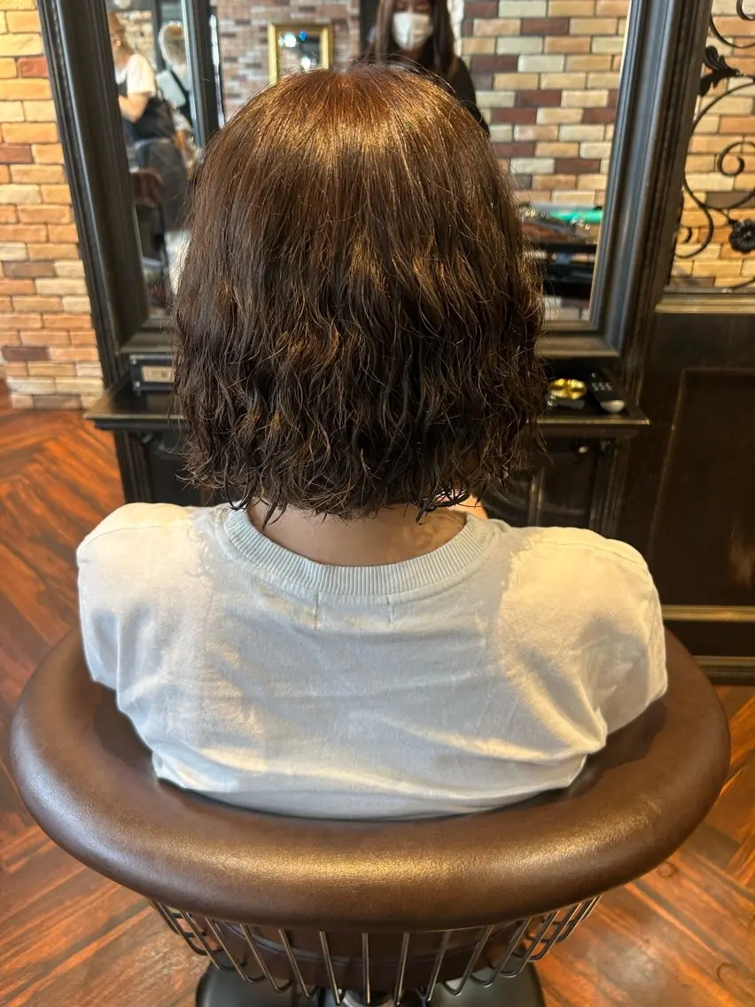 ミディアム パーマ INOUE SAKIのヘアスタイル