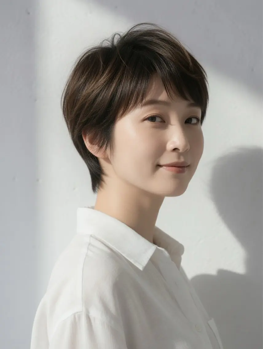 ショート ショートヘア カット ヘアカラー トリートメント 石沢 知康のヘアスタイル