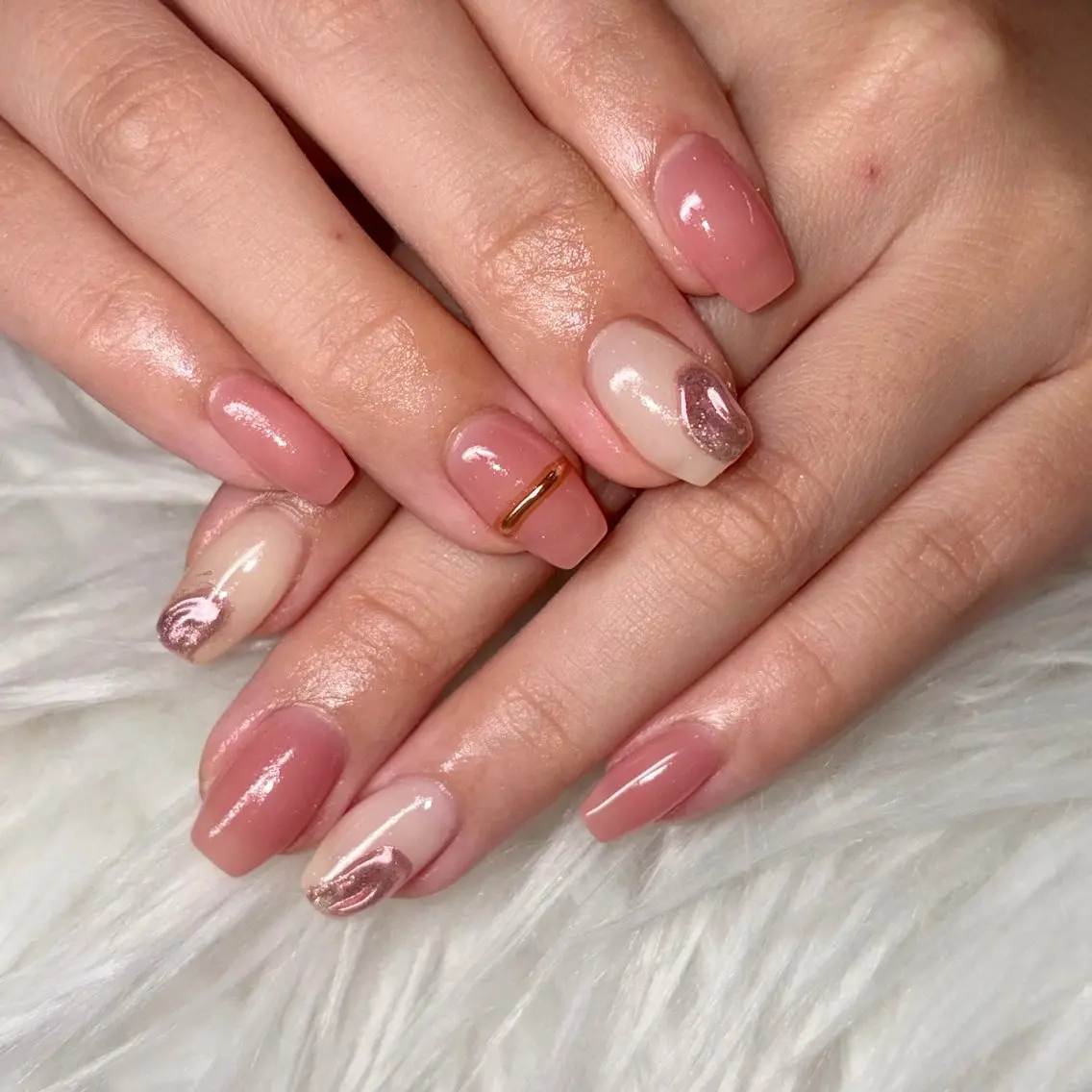 ネイル ニュアンスネイル ハンドネイル y's beauty京橋店のネイルデザイン
