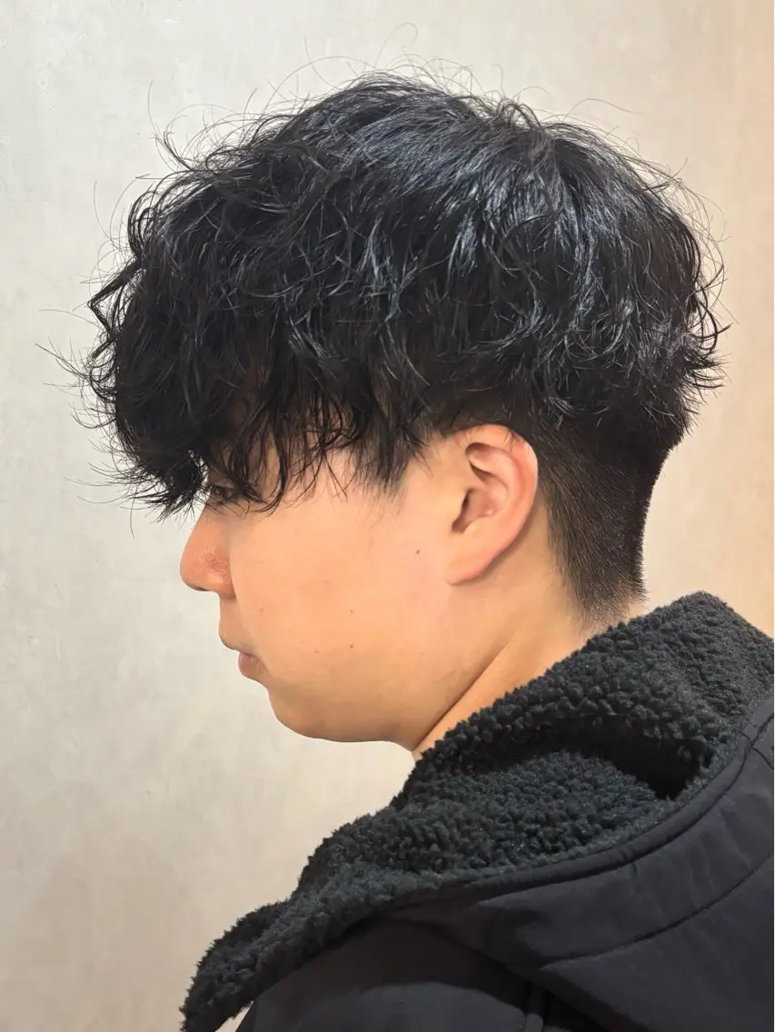ショート パーマ メンズ カット パーマ mellow men 's MIZUKIのヘアスタイル