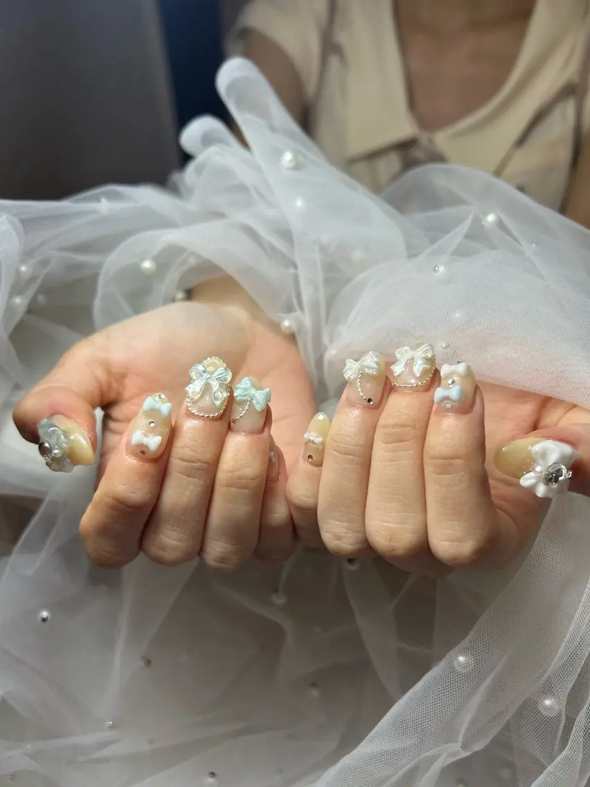 ネイル ハンドネイル 🎀 アネラ しま  🎀のネイルデザイン