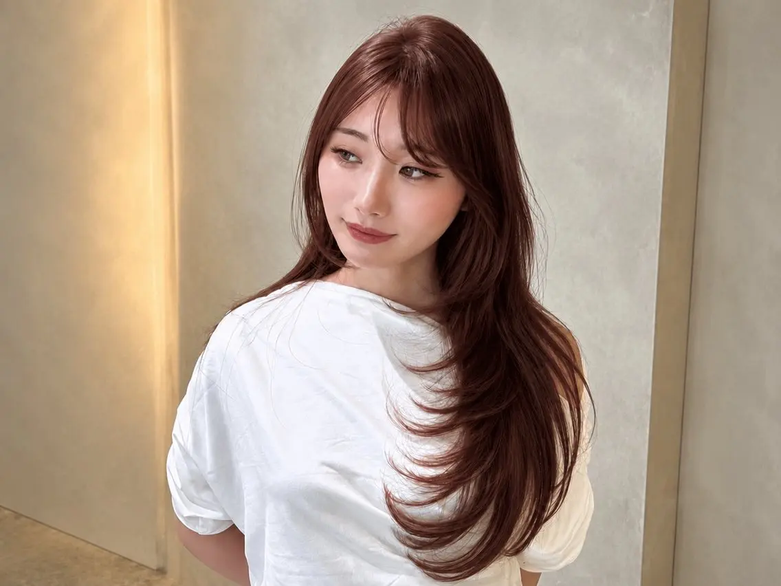 🏆人気No.1🏆 💎韓国レイヤーカット💎+カラー+艶髪トリートメントの写真
