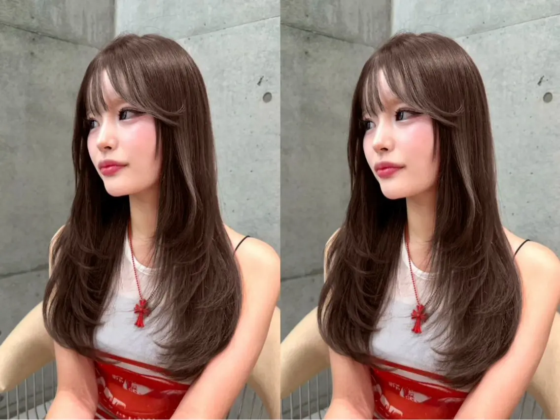 ロング レイヤーカット 🎀透明感カラー shizuka🎀のヘアスタイル