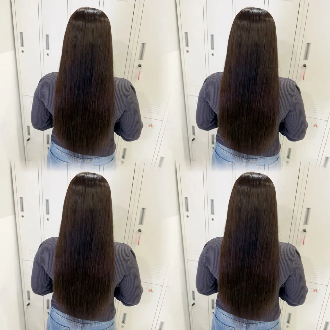 セミロング エクステ 🦋REISA🦋 エクステ×ハイトーンのヘアスタイル