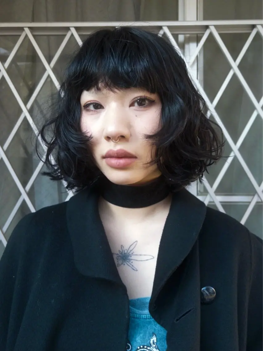 フレンチボブカットの写真
