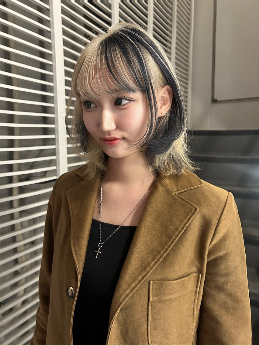 ショート カラー ベージュカラー ブリーチ 透明感カラー 韓国風ヘア レイヤーカット カット ヘアカラー トリートメント 福岡/艶カラー/ レイヤーカット/夏也のヘアスタイル
