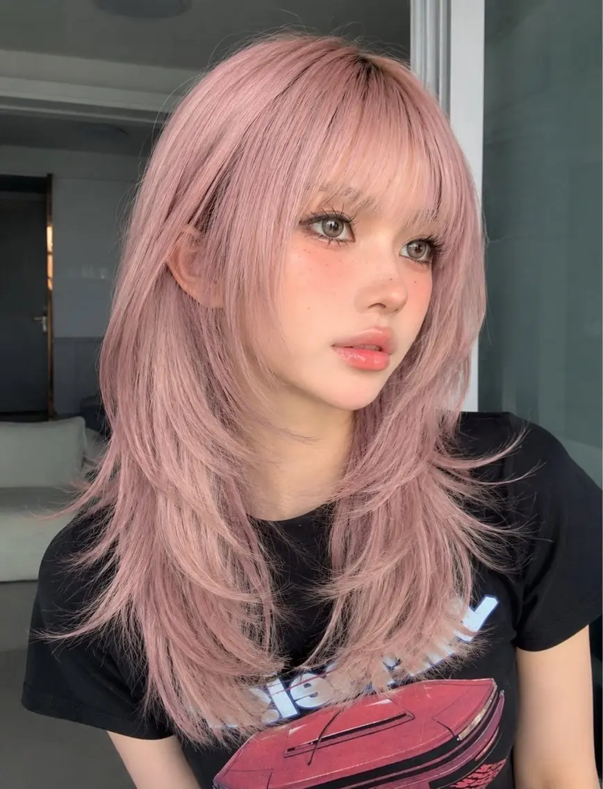 ミディアム カラー KUREHA/艶モテ カラー✨／海外系🌺のヘアスタイル