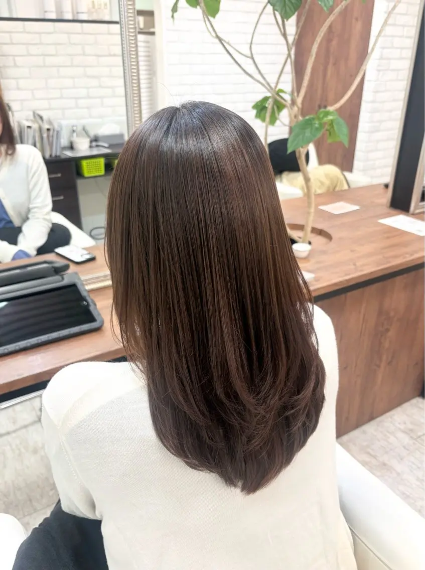 セミロング カラー0円モデル募集 ♡nanami♡のヘアスタイル