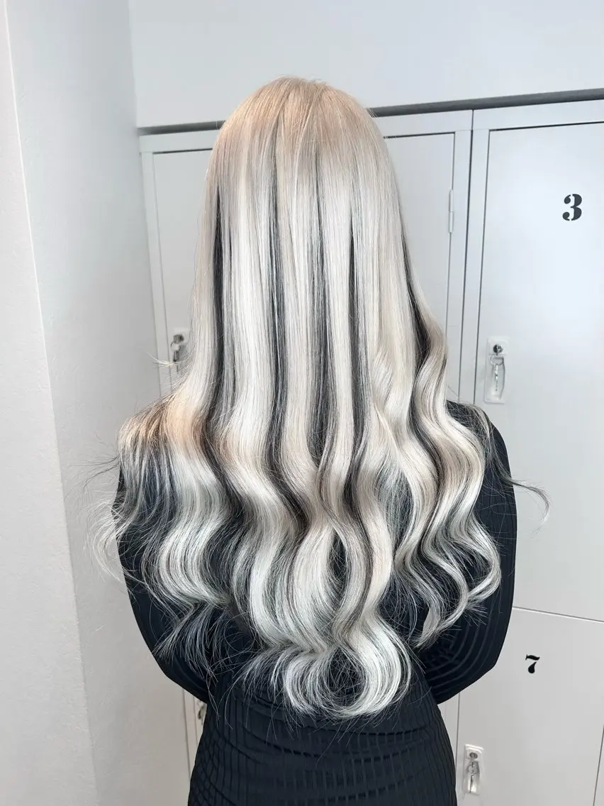 ロング カラー ブリーチ エクステ ヘアカラー トリートメント エクステ ENA💗NEXT /ハイトーンエクステのヘアスタイル