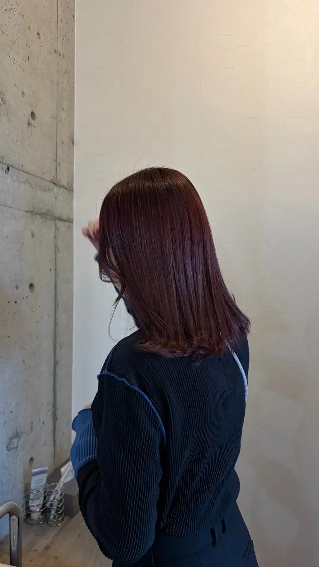 ミディアム 矢野 恵里佳のヘアスタイル