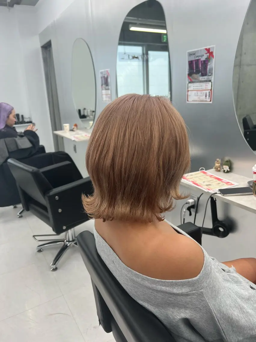 ミディアム カラー 大人GAL製造機/カ ラー×エクステゆいとのヘアスタイル
