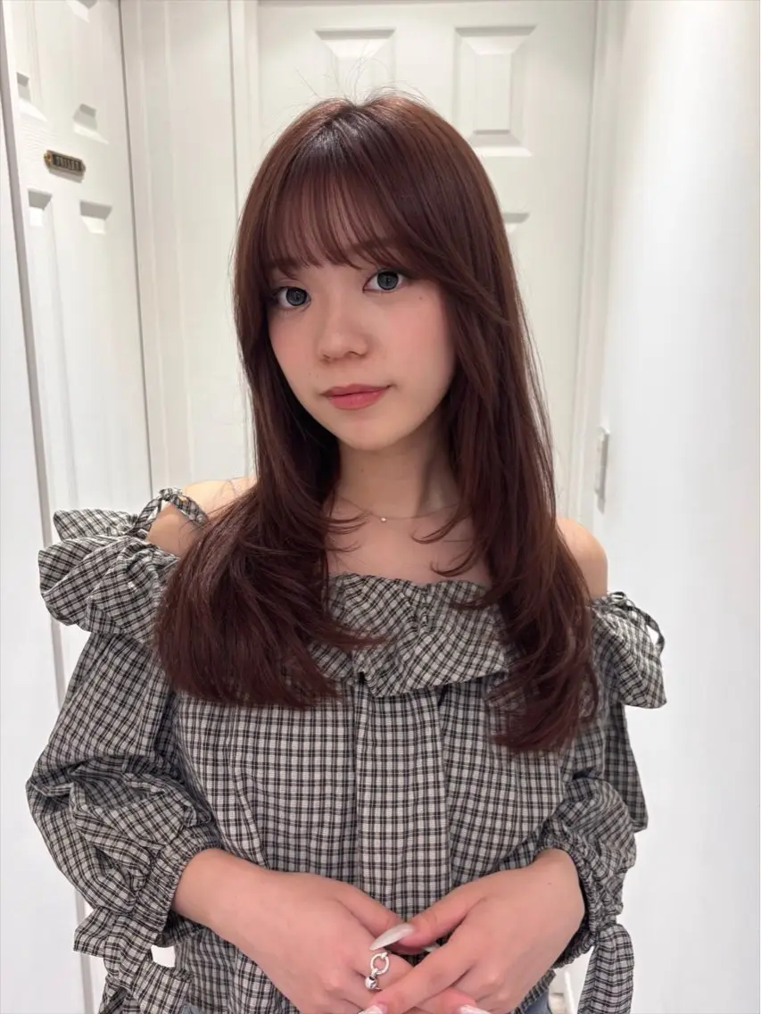 【当日予約◎】ブリーチ無しダブルカラー ➕ 髪質改善➕お持ち帰りトリートメント付 ⸜💛⸝#韓国 #艶髪の写真