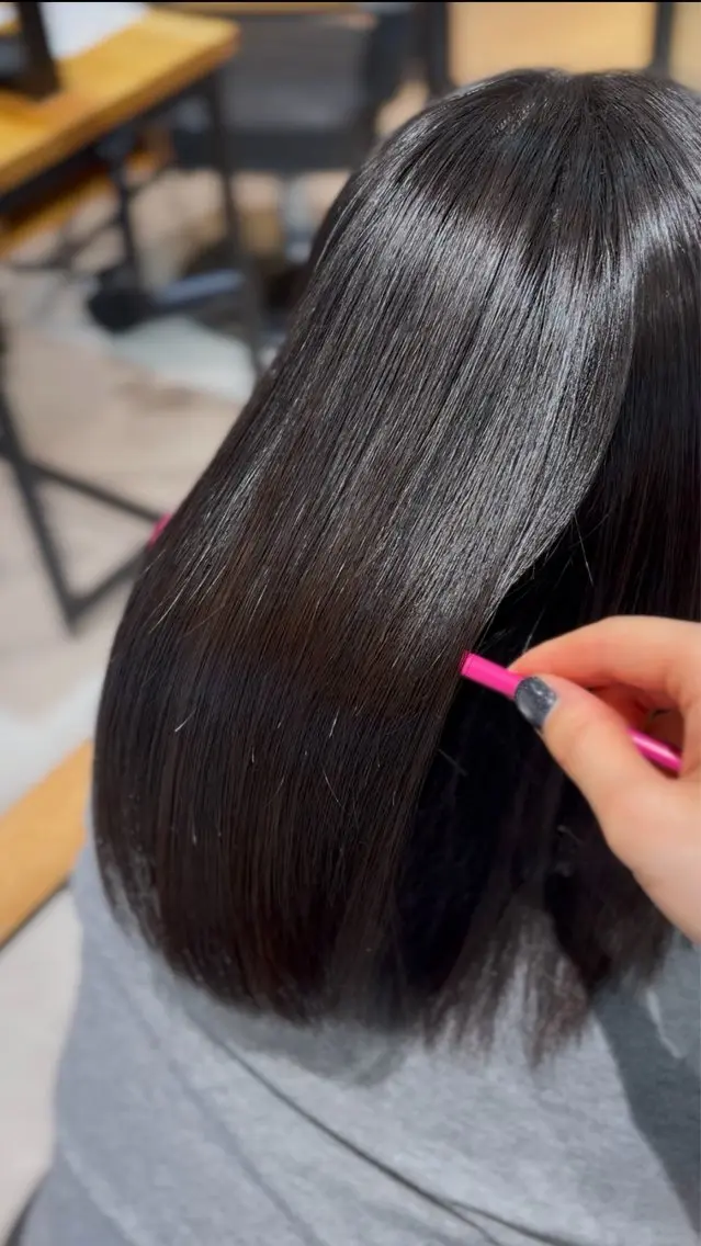 セミロング カラー 髪質改善 縮毛矯正 shiomi H /植野さくらのヘアスタイル