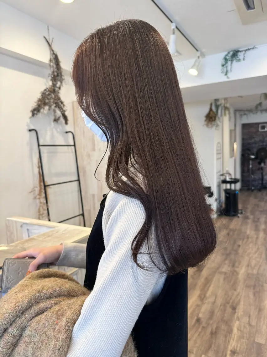 ロング カラー ブラウンカラー ショコラブラウン ヘアカラー トリートメント m ā l o.🌷 サカモトマイコのヘアスタイル