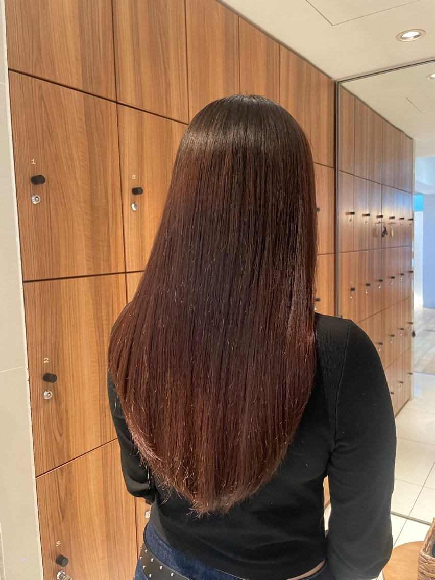 ロング パーマ 縮毛矯正 レイヤー/縮毛矯正 🪄chihiroのヘアスタイル