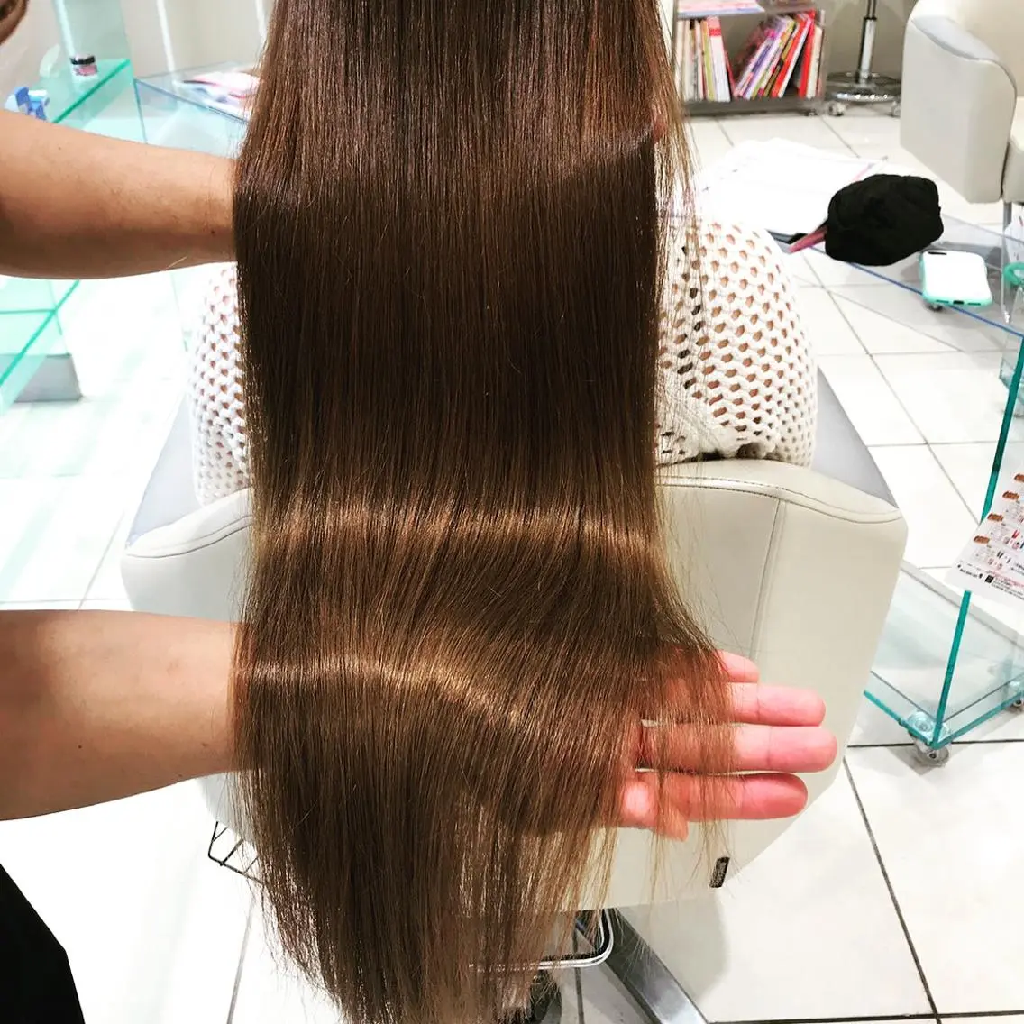 ロング カラー パーマ トリートメント MODE K´s eau髪質改善特化のヘアスタイル