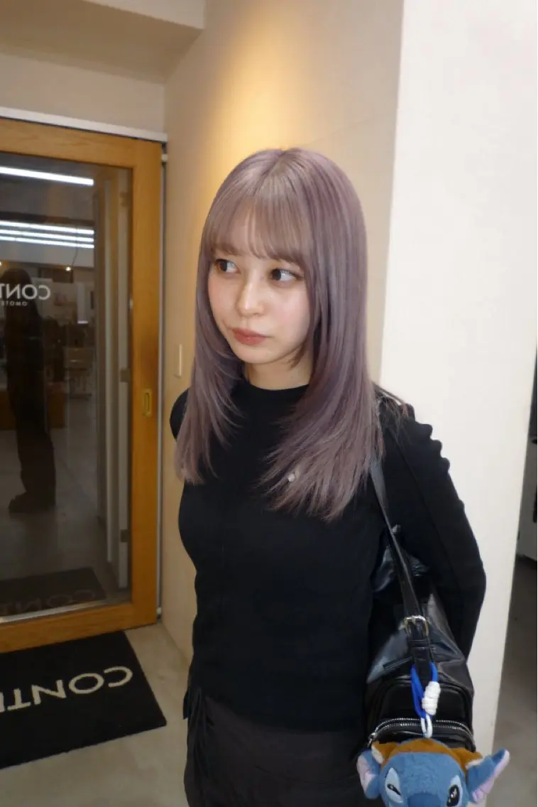 ロング カラー riri🎀 透けカラー/ブリーチのヘアスタイル