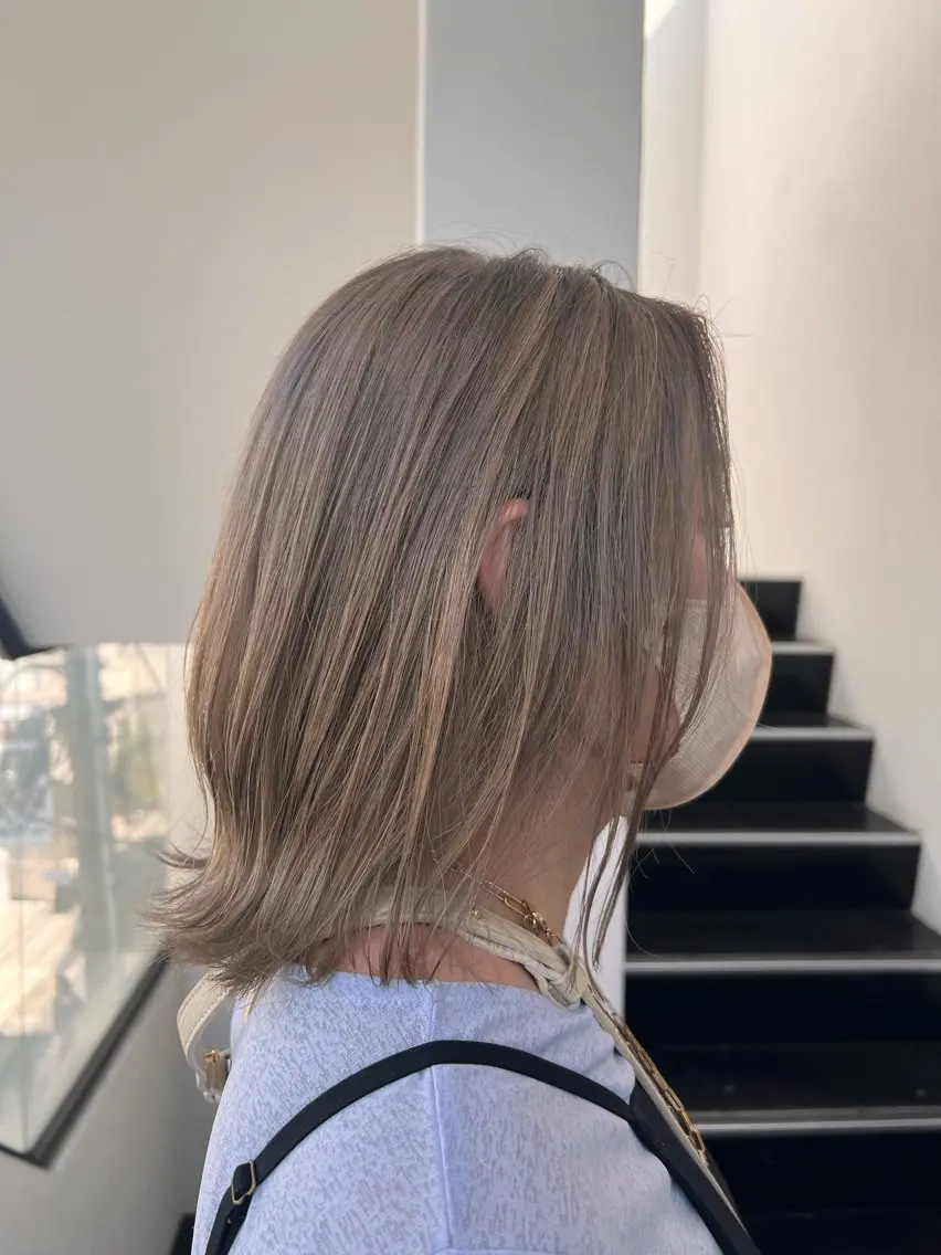 ミディアム カラー ヘアアレンジ 外国人風カラー RINKA.まつパ/ マツエク/深夜受付◎のマツエク・マツパデザイン
