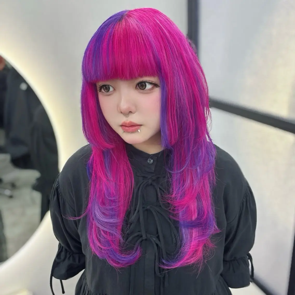 ロング カラー ヘアカラー Ren. 🦋デザインカラーのヘアスタイル