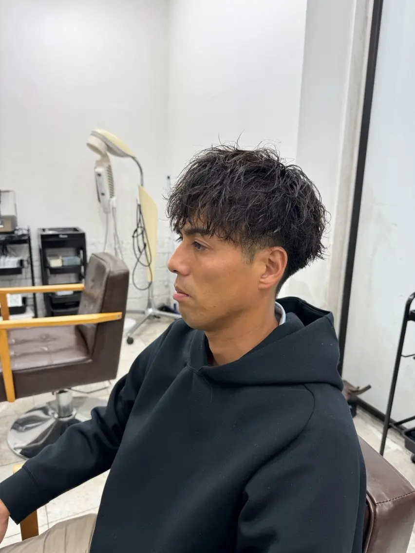 パーマ メンズ 🎩刈り上げ特化🎩 渡邉太耀のヘアスタイル