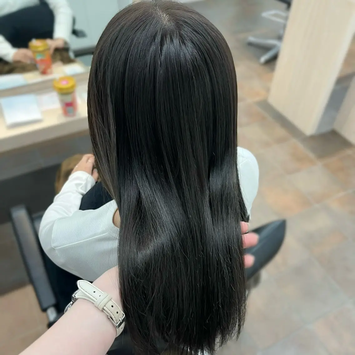 ロング カラー 透明感カラー グレージュ オリーブグレージュ オリーブグレー ヘアカラー 透明感♡艶髪カラー/ Kazuha🎀のヘアスタイル