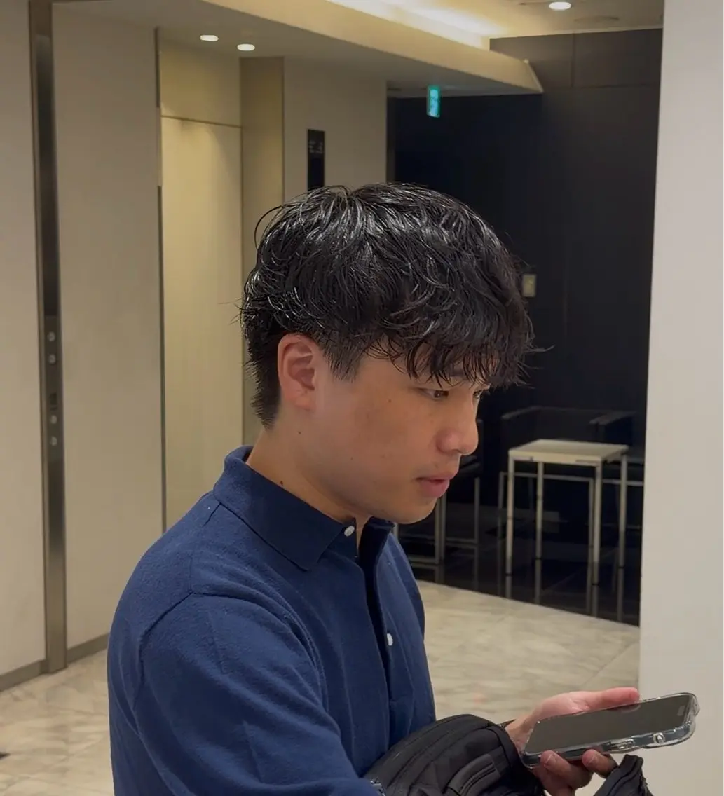 ショート パーマ メンズ メンズパーマ カット パーマ トリートメント 🐉メンズ特化 銀座/Ren🍜のヘアスタイル