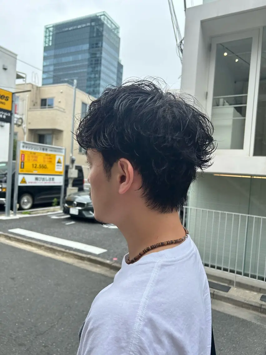 パーマ メンズ メンズパーマ ニュアンスパーマ カット パーマ ヘッドスパ 大島 紀香のヘアスタイル