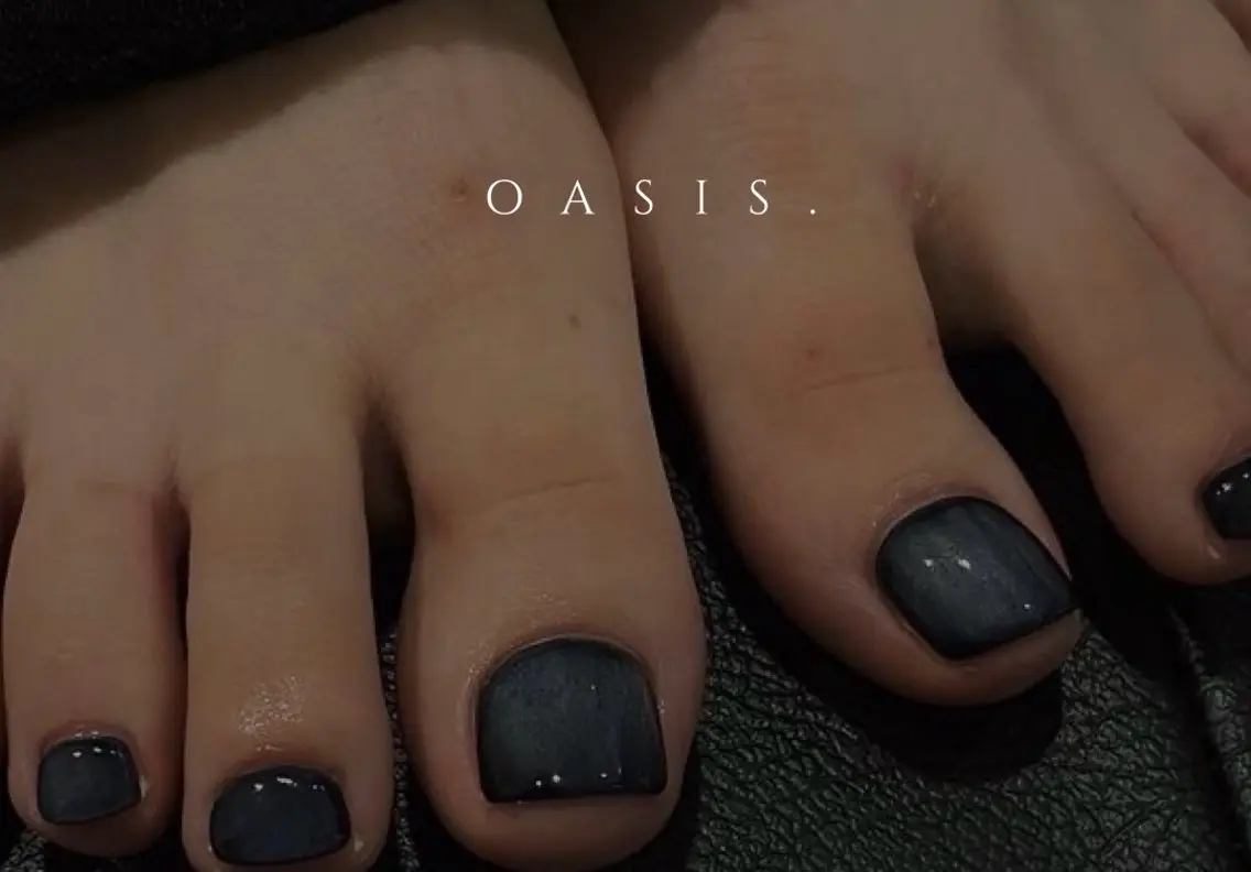ネイル フットネイル マグネットネイル マグネットワンカラー ワンカラーネイル OASIS. nailのヘアスタイル