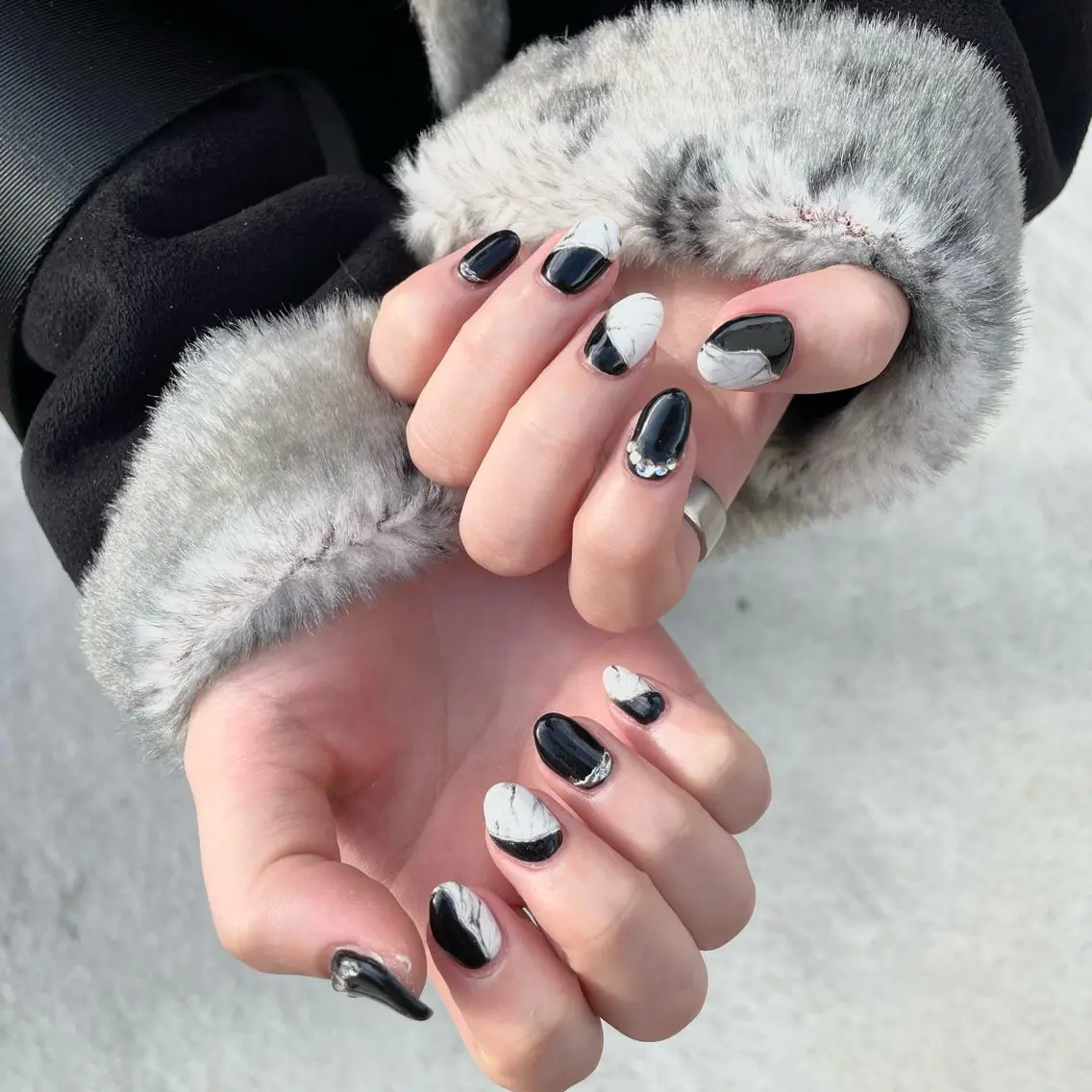 ネイル ハンドネイル Sea  nail by emaのネイルデザイン