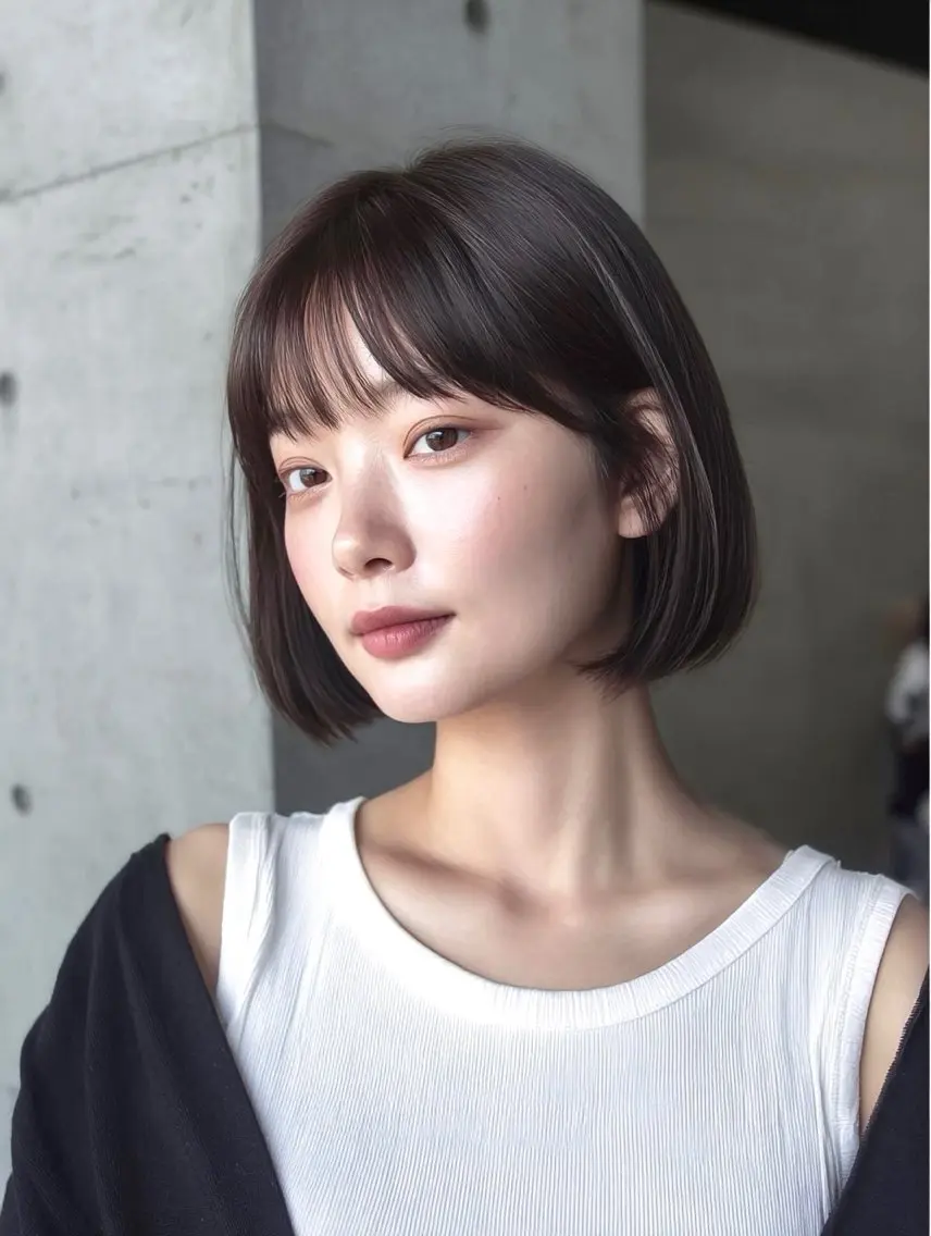 ショート ボブ ハイライト 髪質改善 韓国風ヘア レイヤーカット カット ヘアカラー トリートメント 髪質改善/レイヤー/ ショート/koshiのヘアスタイル