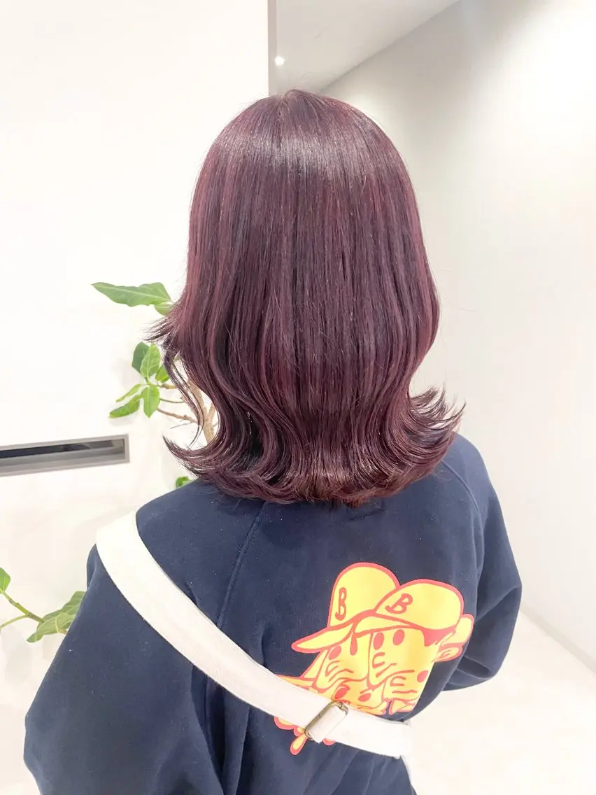 ミディアム カラー カット ヘアカラー トリートメント amoretto _kokoroのヘアスタイル