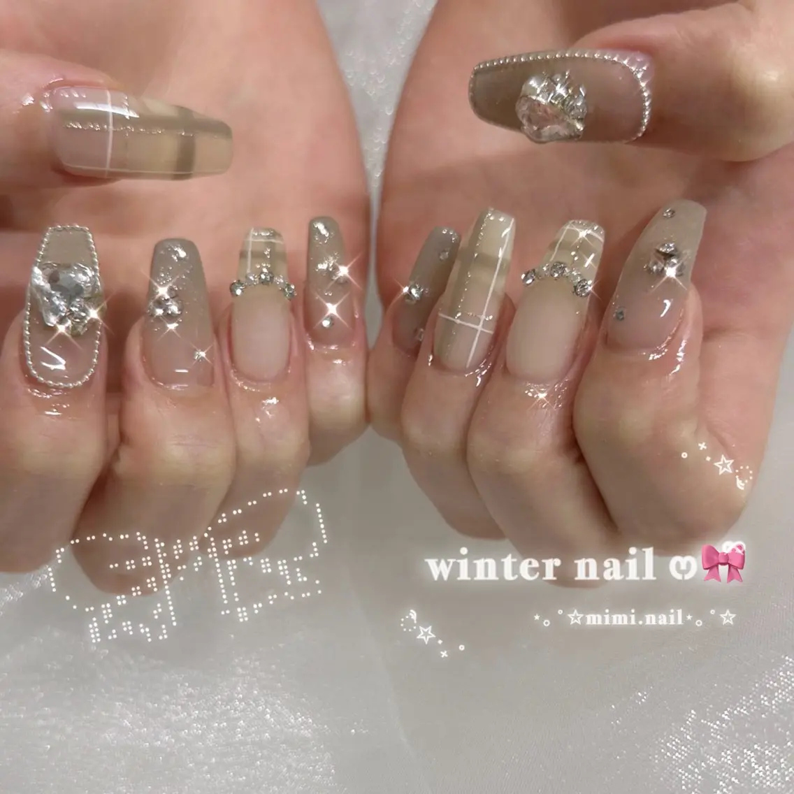 ネイル ハンドネイル coco.nail/ y2k/ワンホンのネイルデザイン