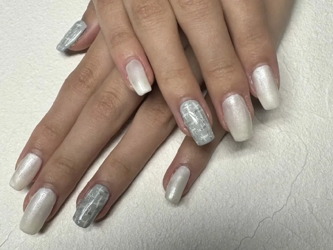 ネイル ツイードネイル JULIE NAILのネイルデザイン