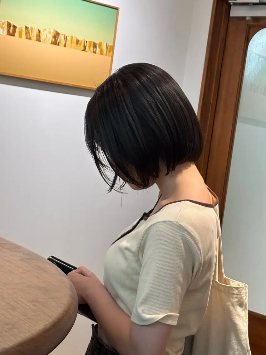 ショート カラー アッシュ アッシュブラウン ブラウンカラー ヘアカラー 立川/ナチュラル/ 透明感カラーYUJIのヘアスタイル
