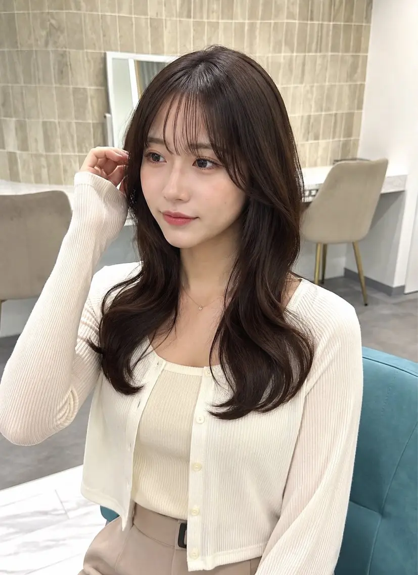 ロング カラー カット ヘアカラー 松本 俊樹のヘアスタイル