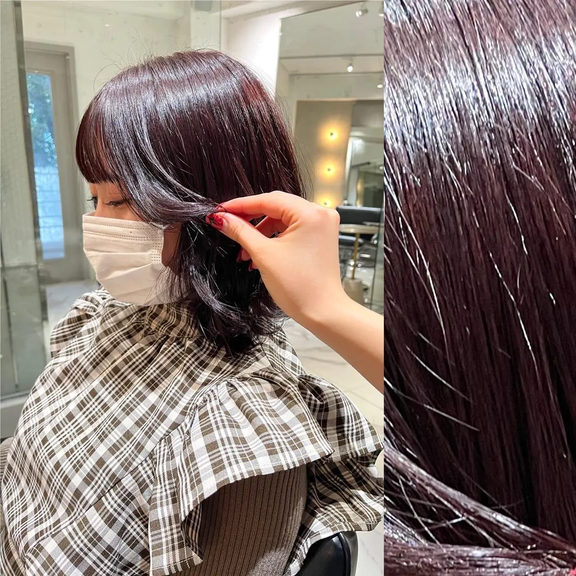ミディアム カラー ヘアアレンジ 成人式 ベージュカラー ブリーチ ブラウンカラー ケアブリーチ stylist ◎RUKI.のヘアスタイル