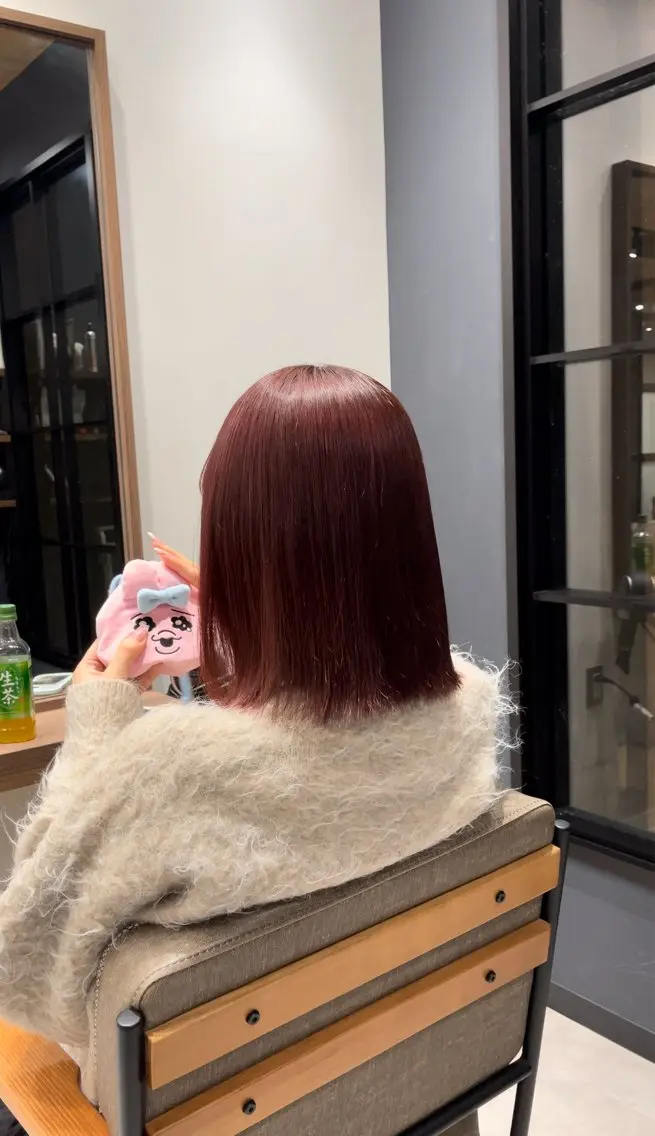 セミロング ヘアカラー トリートメント 朝5分でキマる艶髪 /ヤマダのヘアスタイル